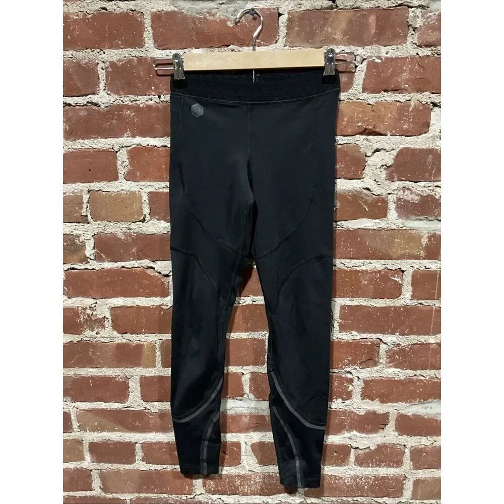 Under Armour Celliant Heat Gear Womens Leggings Black Size Small Crop Pocket
